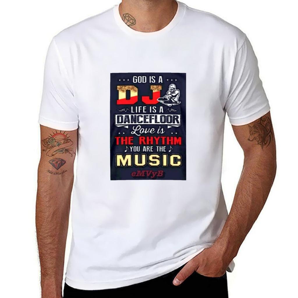 God Is A Dj Tshirt Dry Fit Athletic Short Sleeve Shirt Tshirt