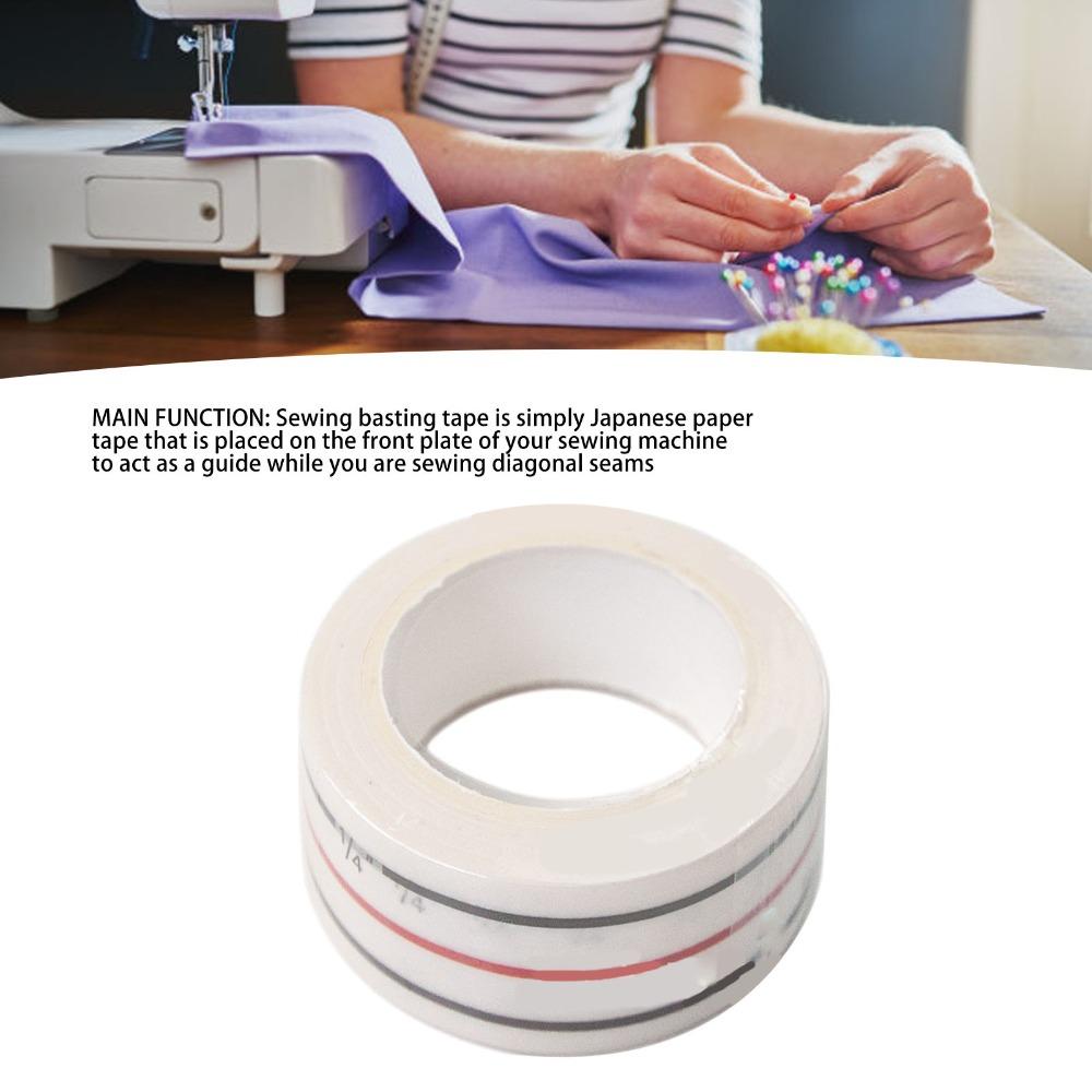 2Pcs Paper Diagonal Seam Tape Self-Adhesive Seam Guide Tape  For Sewing Machine
