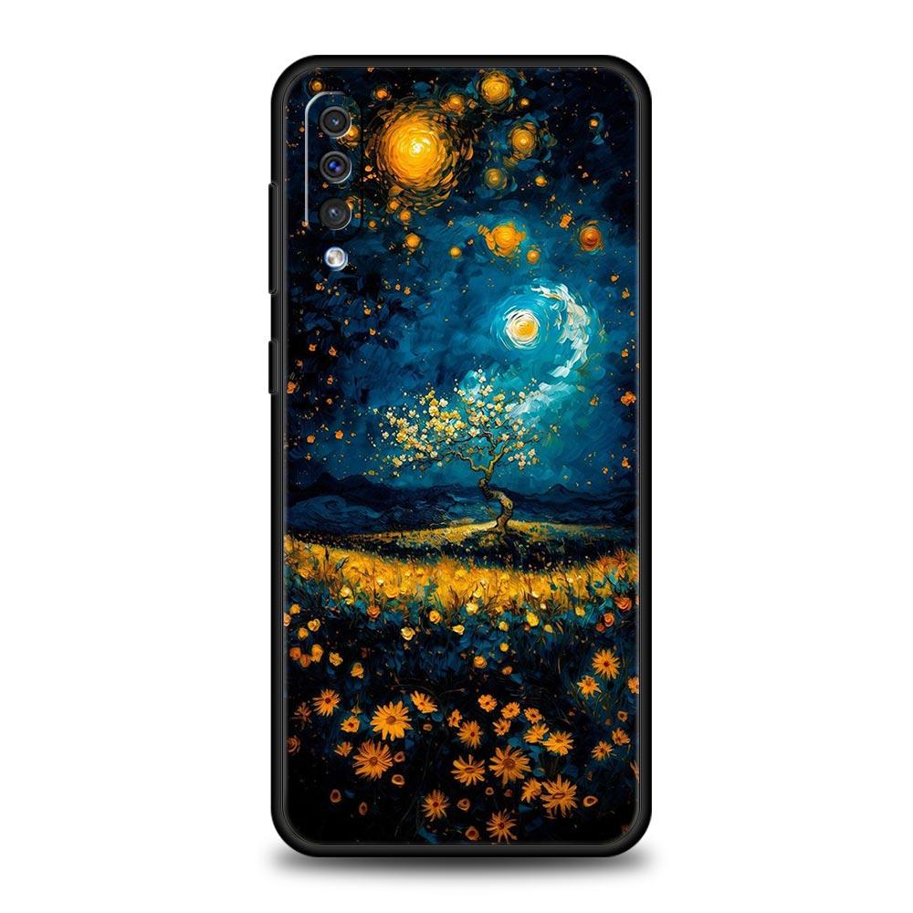 Чехол для телефона Starry night van gogh Для Samsung A54 A52 A24 A14 A50 A70 A30 A40 A20S A20E A02S A12 A22 A34 A42 A32 5G A04s