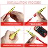 Комплект из 4 шт. зондов для прокалывания проводов 2 мм 4 мм, портативный зонд для прокалывания изоляции, зажим для прокалывания проводов, инструмент для тестирования прокалывания проводов
