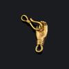 Stainless Steel Hand-Shape Toggle Connectors DIY Jewelry Making Bracelet Clasps Bulk Accessories