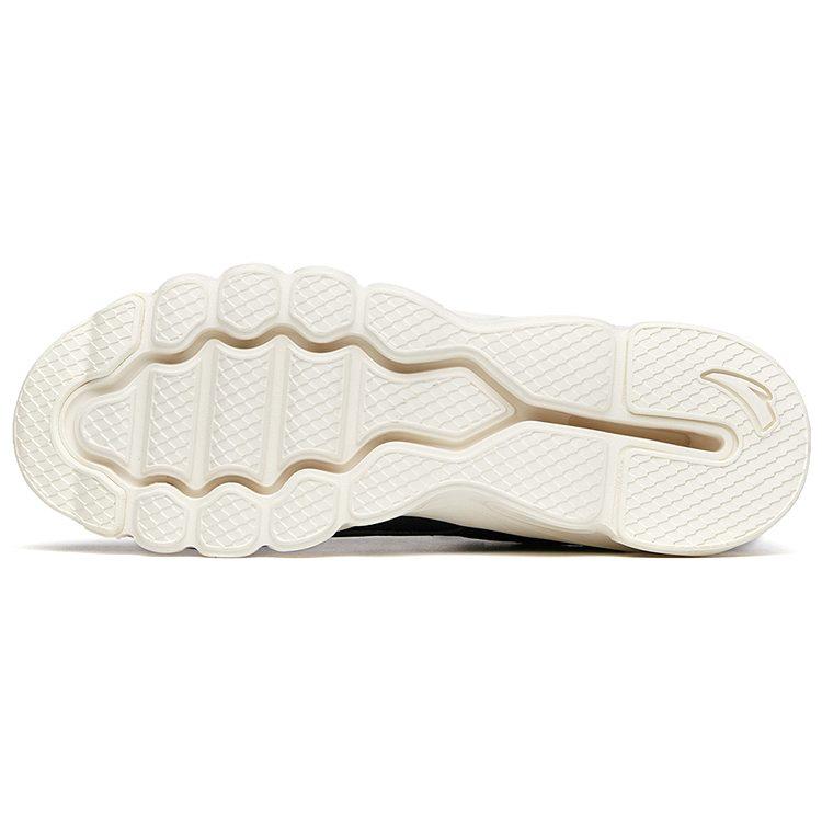 ANTA Running Shoes Women's Low Top Black/Ivory White 122045570-4
