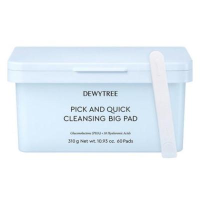 Большой Очищающий Пэд с Удобным Отрывом Pick & Quick Tear-Off – Очищающее Средство для Лица в Один Шаг, Не Требующее Смывания 60 Пэдов (310 г)