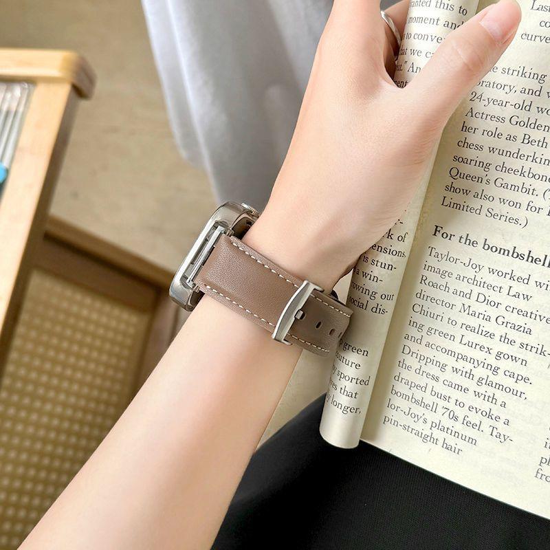 Ремешок из натуральной кожи для часов Redmi Watch 4/5 — прочный ремешок для часов с пряжкой и заостренным концом, сменный на запястье для часов Redmi Watch 4/Redmi Watch 5