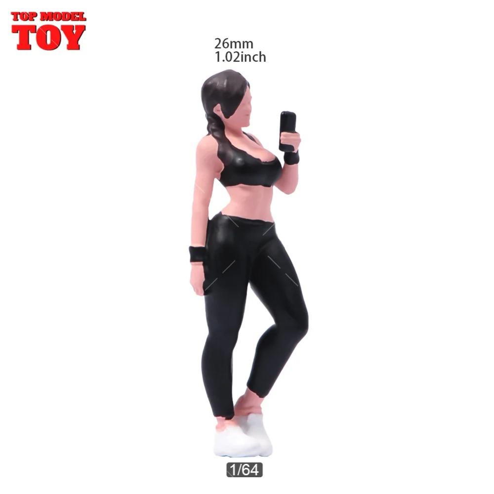 Раскрашенные миниатюры Масштаб 1/64 Красота Красивый Мальчик Полицейский Девушки Мужчина Женщина Сцена Фигурка Модель Для Автомобиля Транспортные Средства Украсить