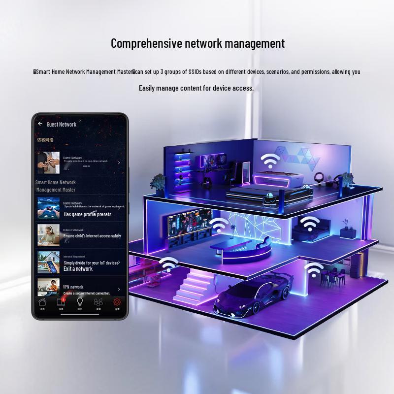 Asus Игровой роутер ROG Magic Box Transparent Edition WiFi 7 GS7 (Китайская версия)