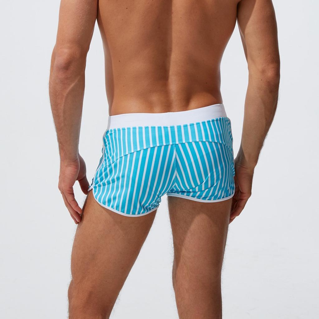 Sexy Front Pocket Swimming Trunks Fashion Wrap Zipper Swimming Trunks Men's Swimming Trunks Cross Border Beach Swimming Trunks