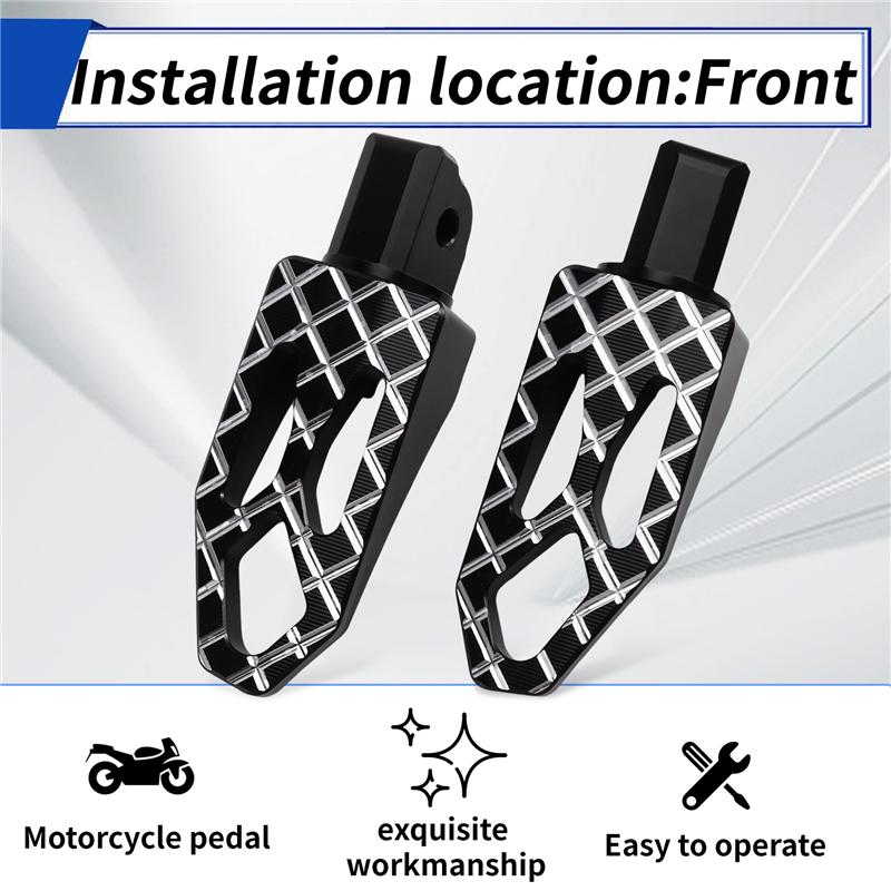 ABLZ-Motorcycle Accessories Front Adjustable Passenger Footpegs For BMW R1300GS R 1300 GS R1300 GS Foot Pegs