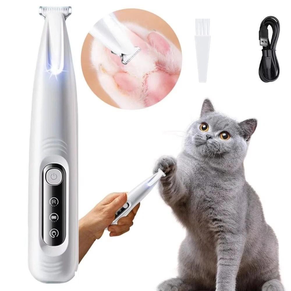 Waterproof Pet Electric Push Clippers USB Rechargeable Cat Paw Shaver  Dogs Haircut