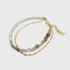 Jean Paul Clarisse Natural Gemstone Freshwater Pearl Bracelet JB-22-032B