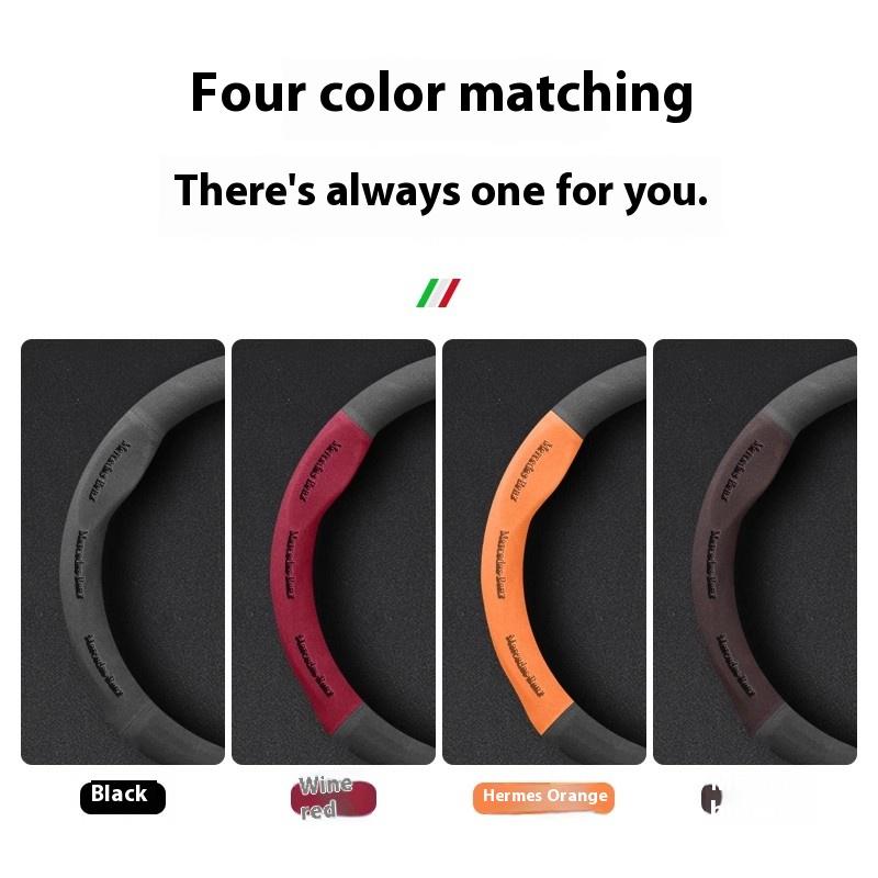Car Suede Steering Wheel Cover Mercedes Benz A B C E V S Class Sprinter Vito Viano ML GL SL GLA GLB GLC GLE GLK GLS SLK CLA CLS