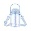 Бутылка Hars Tritan с двумя трубочками для разных напитков