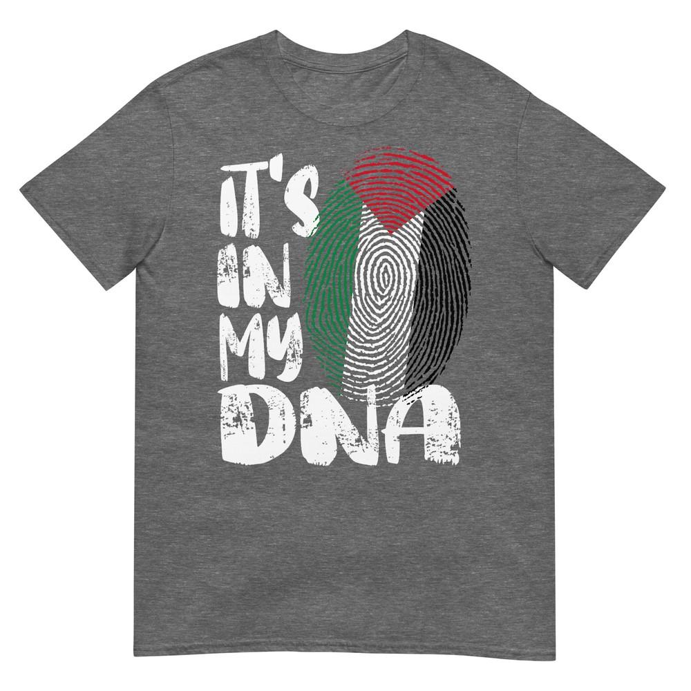 Palestine Flag Its In My Dna Palestinian Fingerprint Flag Tshirt