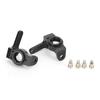 Front Rear Steering Cup C Hub Bracket Axle Lock Set Fit for AXIAL SCX10 II axle 90046 90047 AR44 RC CarBlack