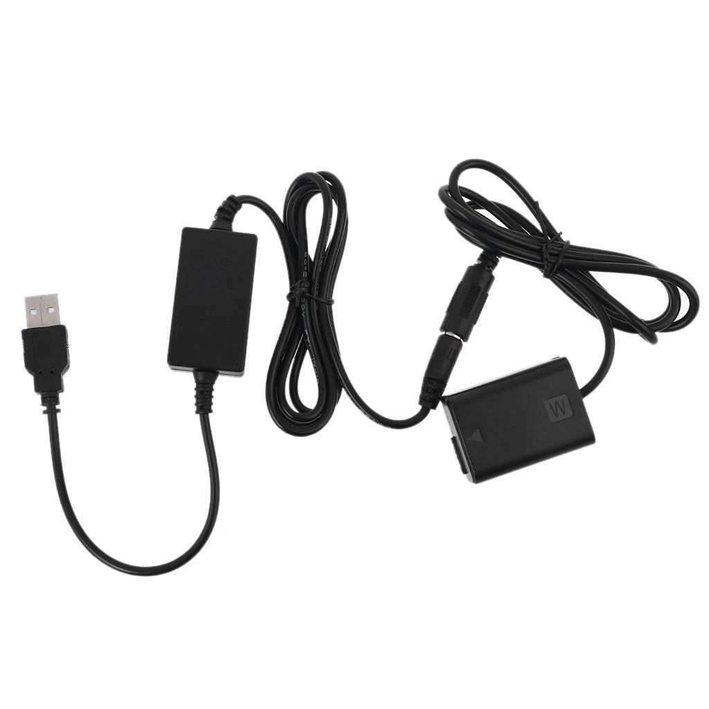 2A USB-адаптер питания с муляжом батареи NP-FW50 для A7 A7R A7S A7II A7RII