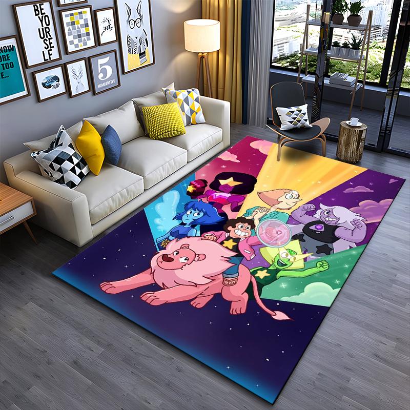 Chic Classic Cartoon Animation Poster Area Rug, Non-Slip Washable Throw Carpet for Living Room Bedroom Entryway Home #1880