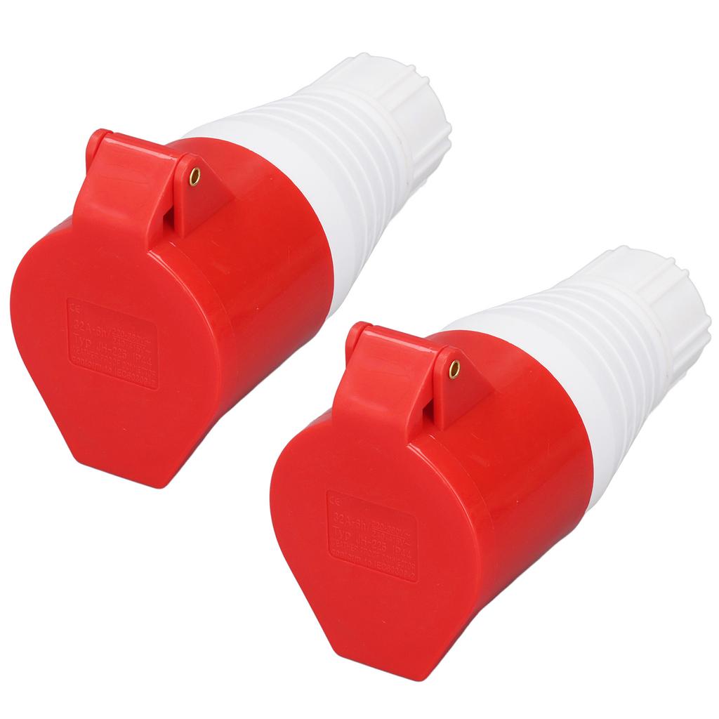 2Pcs 5 Pin IP44 Waterproof Industrial Socket Connector for Electricity Distilleries 220?380V