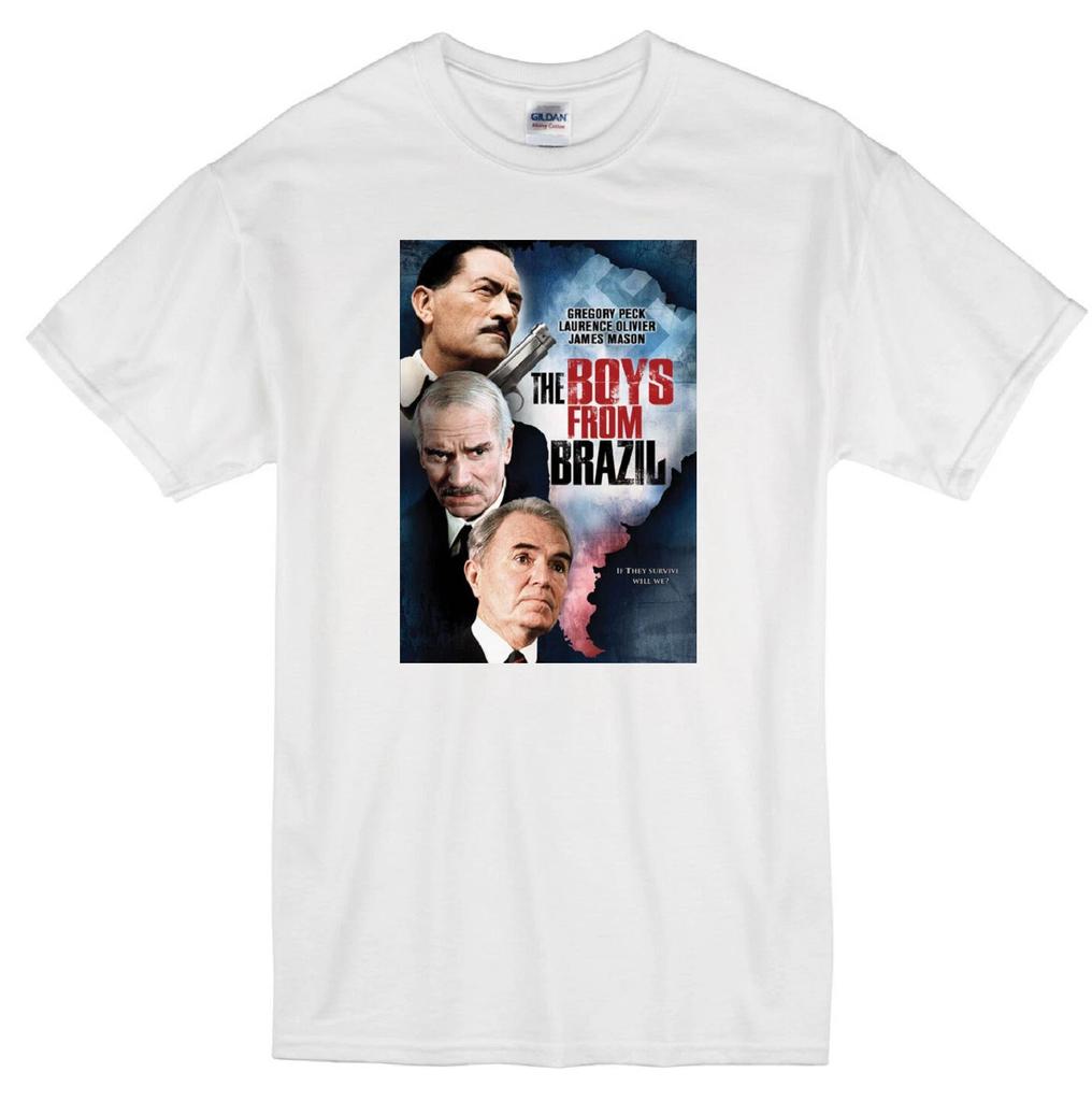 THE BOYS FROM BRAZIL GREGORY PECK LAURENCE OLIVIER 1978 MOVIE WHITE T-shirt Tops Tees Unisex