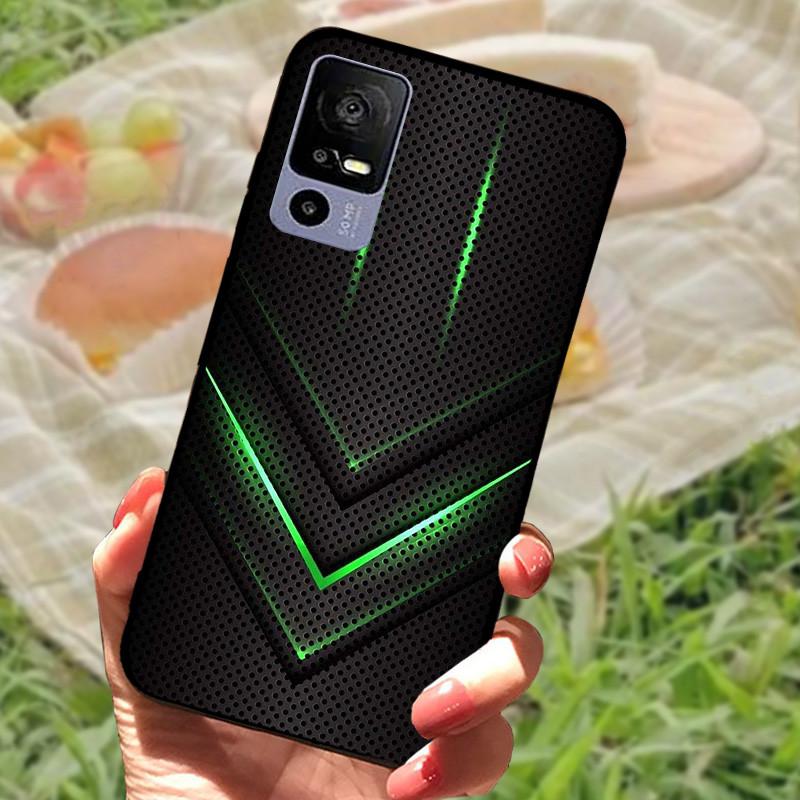 Soft TPU Phone Case For TCL 40R 5G Shockproof Black Protection Bumper For TCL 40 R 5G Beautiful Fashion Phone Back Fundas Coques