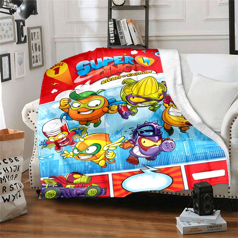 1pc Blanket Superthings1 Print Design, Lightweight Blanket for Sofa, Bed- Soft &Warm, Gift for All Seasons like Christmas, Halloween