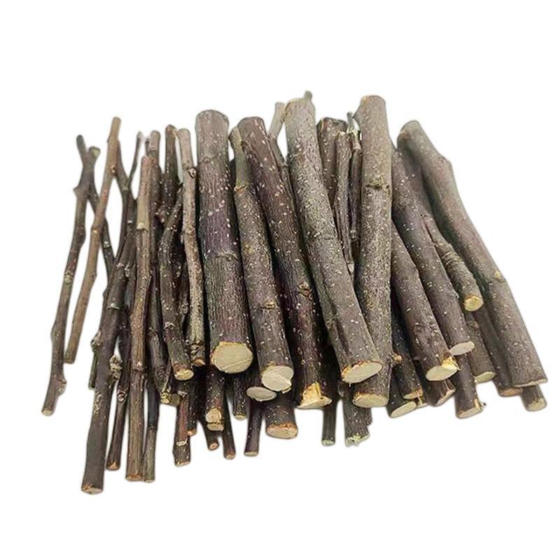 Eco-Friendly Teething Sticks for Small Pets - Apple Branch Treats In Ziplock Bag