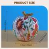 Apple Figurine, Artistic Fruit Sculpture, Modern Decorative Ornament Made of Resin, Creative,