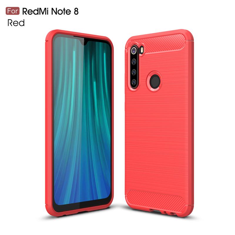 Чехол для Redmi Note 8 Противоударный Мягкий ТПУ Матовый Задник Чехол для Телефона Для Xiaomi Redmi Note 8 Для Fundas Redmi Note 8 Coque 6.3"