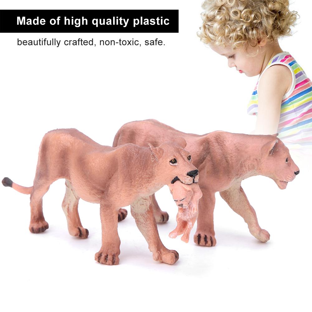 Lifelike Lioness Animal Models Early Childhood Educational Toy Gift Home Decoration
