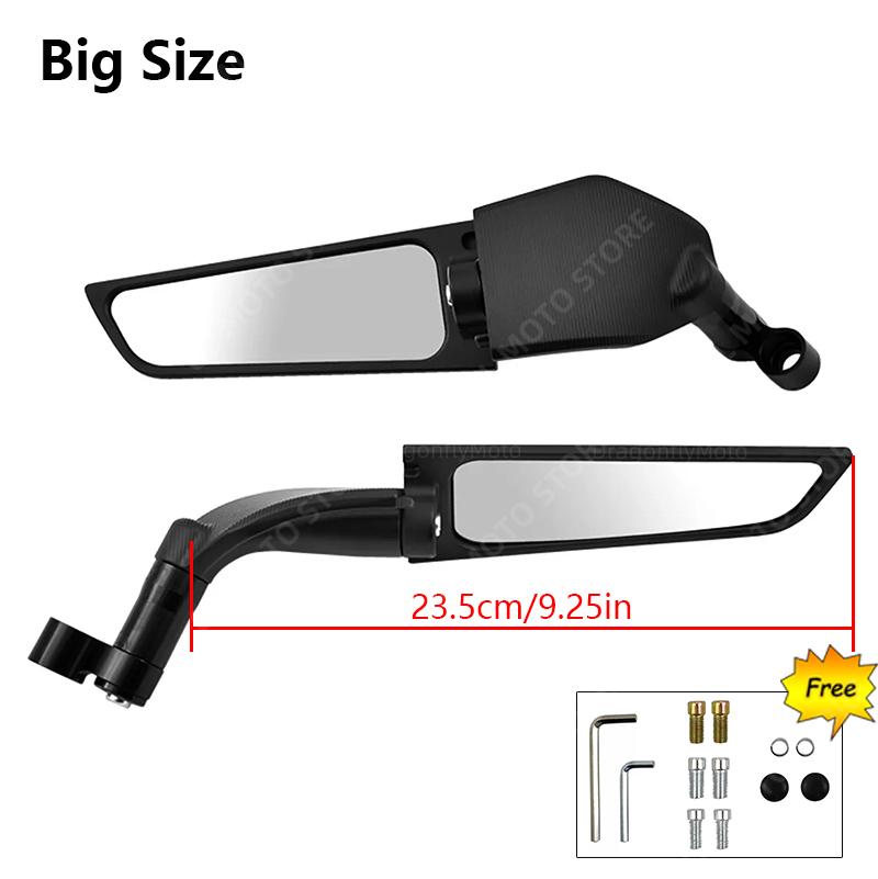 For Yamaha FZ6 FZ-6 FZ6N FZ6S FAZER Motorcycle Wind Wing Side Rearview Mirror Adjustable Rotating Motorbike Accessories
