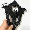3D Printed Wall Sculpture Gothic Bat Hanging Decor Vintage Frame Art Detailed Wing Art Dark for Halloween Home Living Room Bedroom Entryway