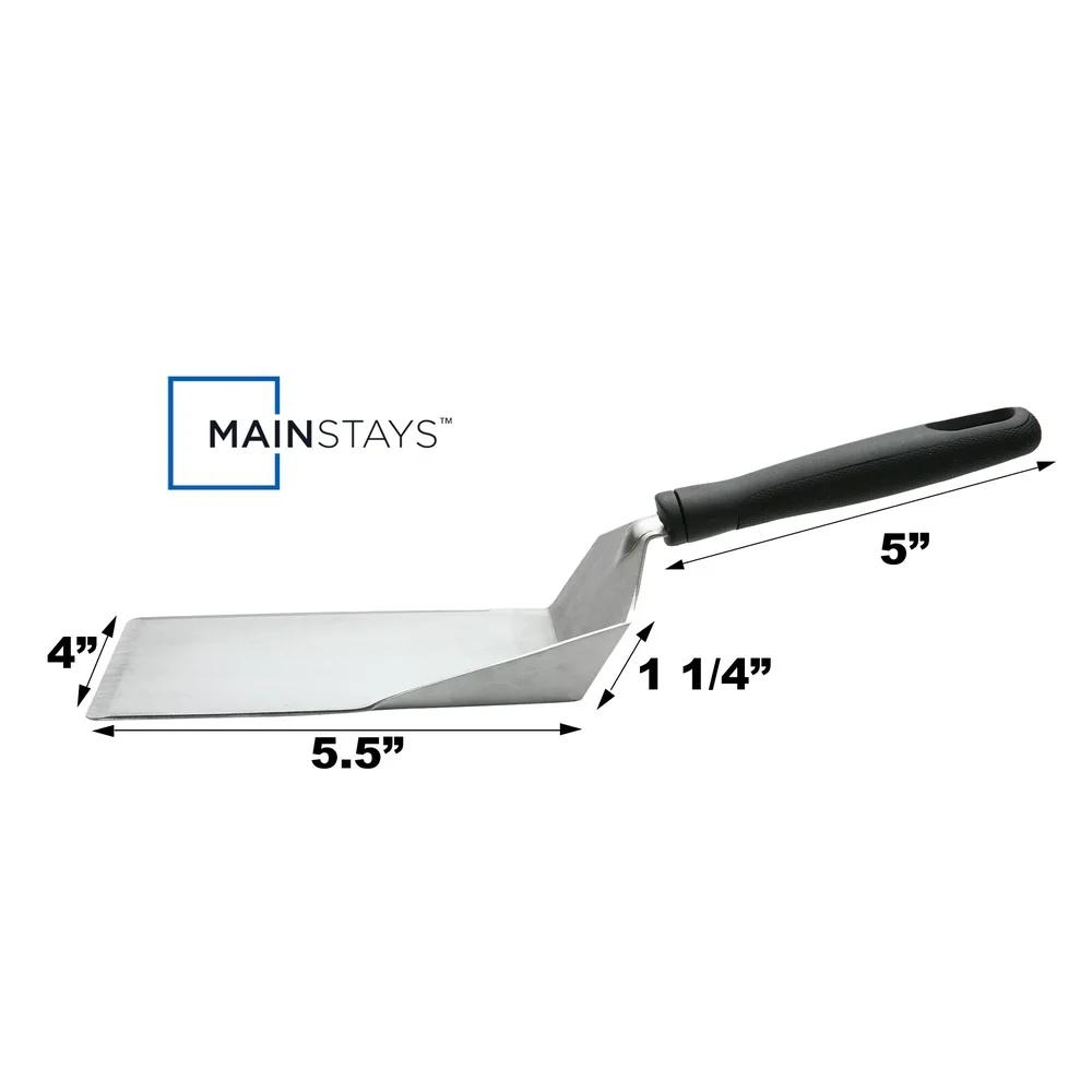 Durable Stainless Steel Kitchen Spatula Ergonomic Design Dishwasher Safe Large Turner Anti-Slip Handle Cooking Griddle Food