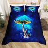 Cute Mushroom Duvet Cover Set Cartoon Mushrooms Comforter Cover Wild Mushroom Bedding Set Wildflower Botanical Plant Quilt Cover