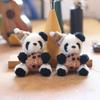 Cute Cute Biscuits, Panda Pendant, Plush Toy Doll, Cartoon Schoolbag, Hanging Ornament, Keychain Doll