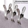 Windproof Clip Clothespin Stainless Steel Clip Holder Multifunctional Clothes Windproof Buckle Drying Quilt Large Clip