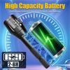 USB Rechargeable Flashlight with Dual Light Sources, White Light 395nm Ultraviolet Light Outdoor Camping Fishing Torch Lantern