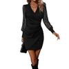 Женские новые весенне-летние облегающие сексуальные кружевные платья с длинными рукавами