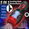 APP Controlled Sucking Vibration Male Masturbator LED Display Smart Heating Masturbation Cup Phone Holder Adult Sex Toy for Men