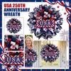 Флаг-венок на День независимости США, Украшение для входной двери, Украшение для праздничной сцены