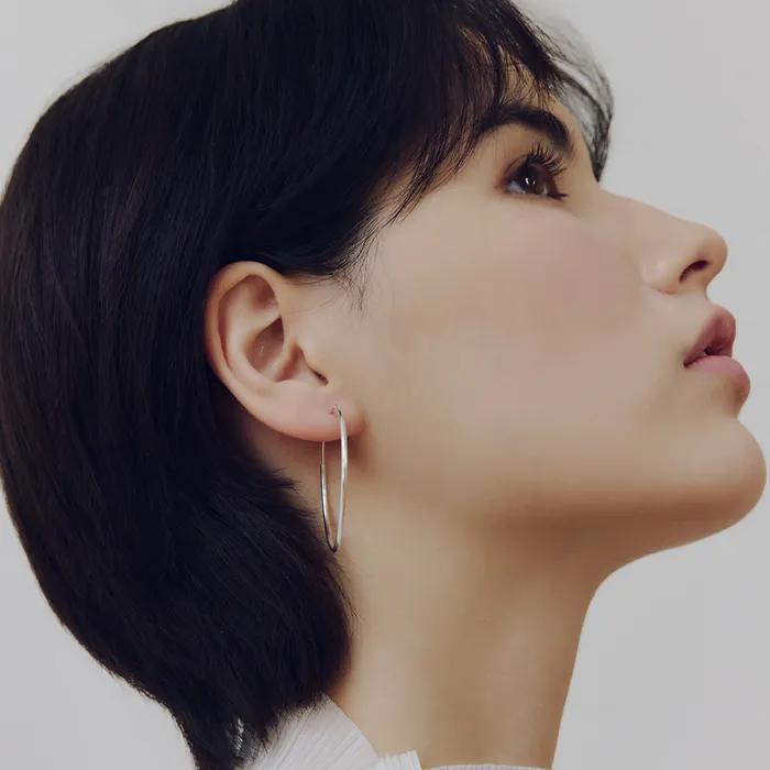 (серебро 925) Nuo серьга essential_L