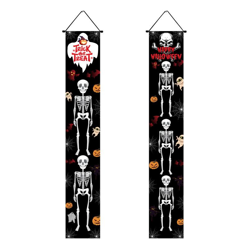 Мексиканский День мертвых Украшения для вечеринки Куплет Страшный День черепа Подвешивание флага Куплет Хэллоуин Куплет Украшения на Хэллоуин