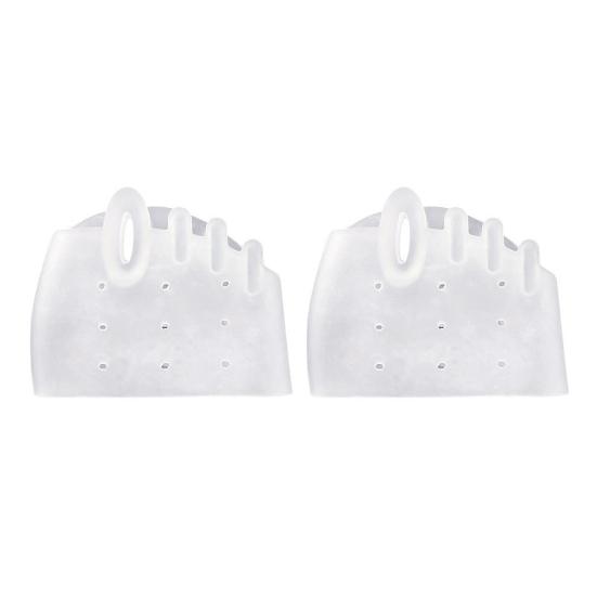 4 пары силиконовых разделителей пальцев ног для женщин, мягкие разделители пальцев ног для перекрывающихся пальцев ног, корректор стопы, выпрямитель для перекрывающихся пальцев ног