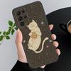 Чехол для телефона 'Лунная кошка' для Samsung Galaxy A55 A16 A56 A36 A23 A35 A15 A53 A54 A33 A34 A25 A05S A52 A52S A14 A13 A71