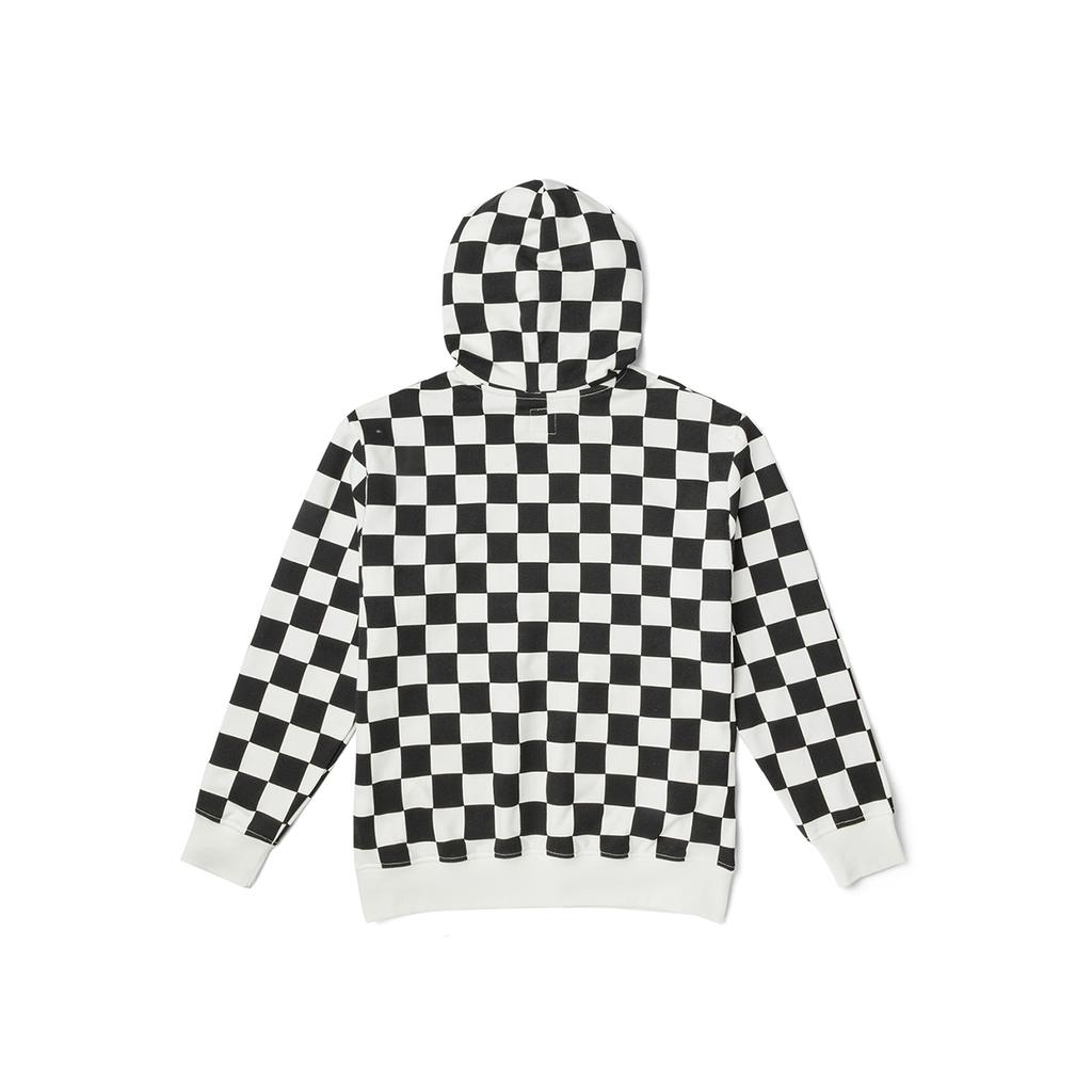 Vans Толстовка с капюшоном и клетчатым узором Женская толстовка Черный Белый VN000BYUC61