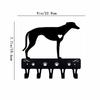 1pc Greyhound Key Holder & Dog Leash Hanger for Wall Mounted Hooks Organizer - Decorative Iron Craft for Home