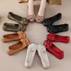 Fashion New Cow Leather Shoes Woman Luxury Bowknot Ballet Flats Women's Shallow Slip On Moccasins Mother Comfortable Autumn Flats Shoes