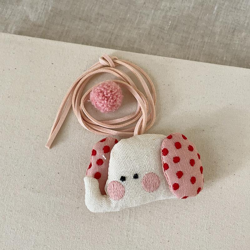 Корейская версия мультяшного милого тканевого трехмерного хлопкового наполнителя с изображением животных на шее, женский милый универсальный свитер, цепочка, аксессуары, кулон