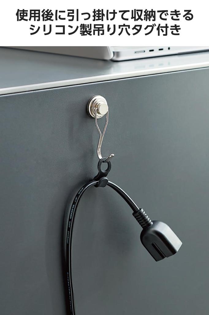 Elecom Удлинитель сетевой полосы 5 м 1 розетка с пылезащитной шторкой, вилка с совместимой полярностью, поворотная вилка, термореактивная смола, черный