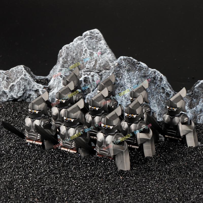 Movie Series Orc Uruk-hai Army Action Figures Mini Bricks Doll Assemble Building Blocks MOC DIY Toys for kid gift