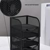 Metal Desk Organizer 3 Drawers Office Desk Organizer Desk Accessories Organizer  For Office