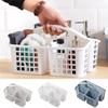 Plastic Toiletries Organizer Box Hollow Out Storage Basket Multifunctional Shower Basket  Bathroom